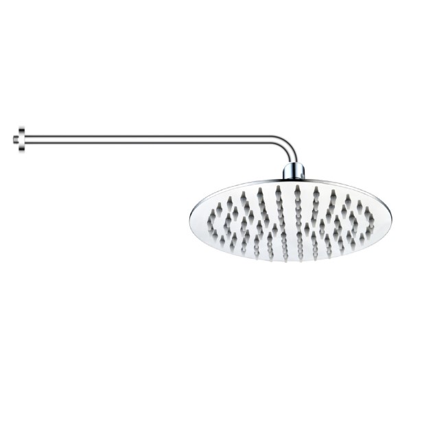 Grade A1 - 300mm Round Ultra Slim Wall Mounted Shower Head