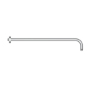 Chrome Dual Outlet Wall Mounted Thermostatic Mixer Shower  with Hand Shower & Overflow Bath Filler - Cube