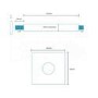 UltraThin Designer Square 200mm Shower Head & Ceiling Arm