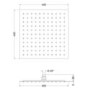 GRADE A1 - 400mm Ultra Thin Square Shower Head
