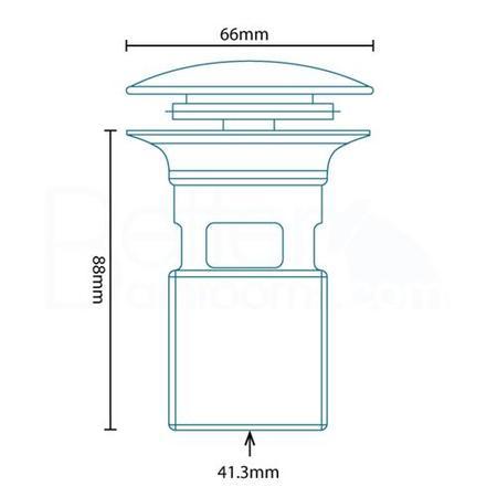Dedicated Push Button Basin Waste