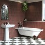 Freestanding Single Ended Bath with Bronze Feet 1670 x 740mm - Park Royal