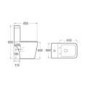 Grade A1 - Close Coupled Toilet with Soft Close Seat - Voss