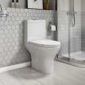 BUN/A1/BeBa_17294/78997 Grade A1 - Close Coupled Short Projection Toilet with Soft Close Seat - Portland