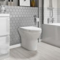 BUN/A1/BeBa_17296/95465 Grade A1 - Back to Wall Toilet with Soft Close Seat - Portland