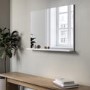 Rectangular White Oak Mirror With Shelf 65 x 90cm - Boston