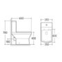 Grade A1 - Close Coupled Toilet with Soft Close Seat - Tabor
