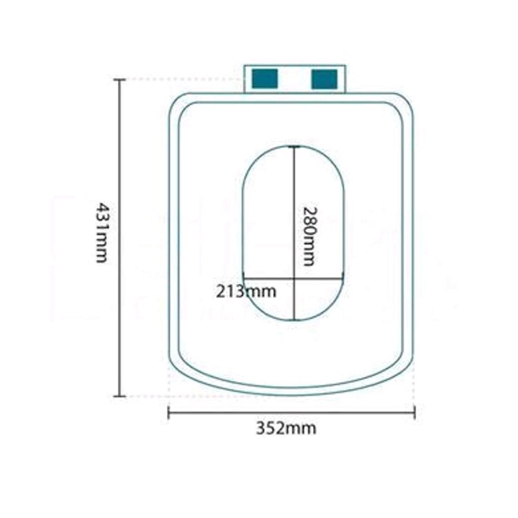 Grade A1 - Close Coupled Toilet with Soft Close Seat - Tabor