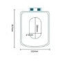Grade A1 - Close Coupled Toilet with Soft Close Seat - Tabor