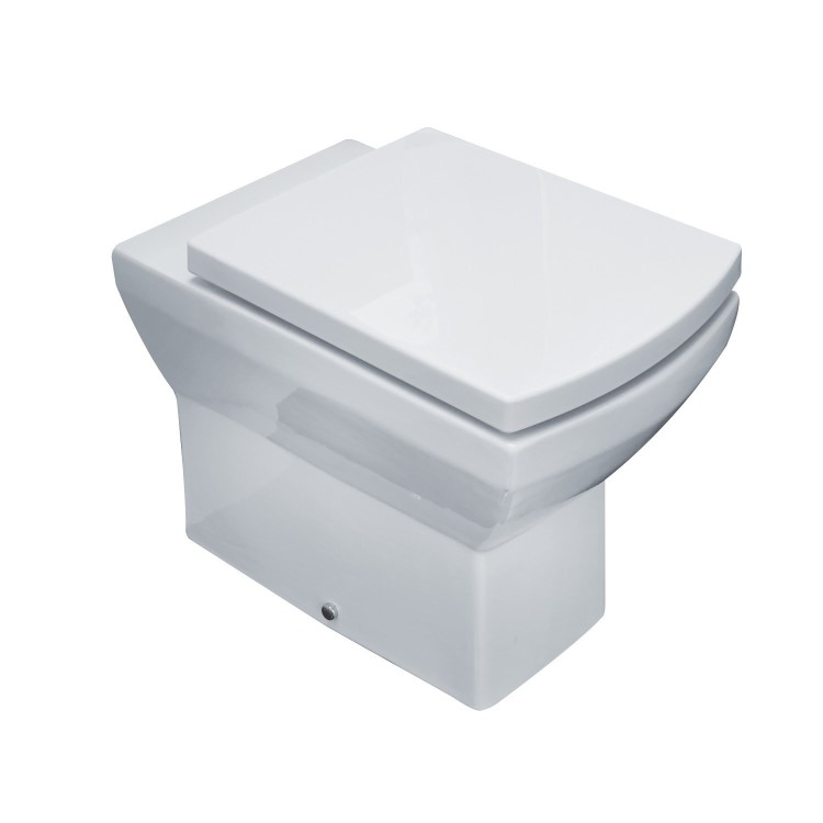 Grade A1 - Back to Wall Toilet with Soft Close Seat - Tabor