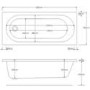 GRADE A1 - Alton Round Single Ended Bath - 1500 x 700mm