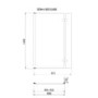 Freestanding Single Ended Right Hand Corner Shower Bath with Chrome Bath Screen with Fixed Panel &  Towel Rail 1500 x 740mm - Kona