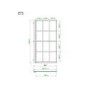 ONLY OPENED - Rutland Single Ended Square Bath with Front Panel & Black Grid Screen - Left Hand 1700 x 700