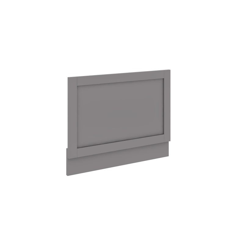 Baxenden Wooden Matt Grey 800mm End Bath Panel
