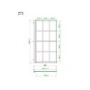 ALMOST PERFECT - Rutland Single Ended Square Bath with Front Panel & Black Grid Screen - Left Hand 1800 x 800