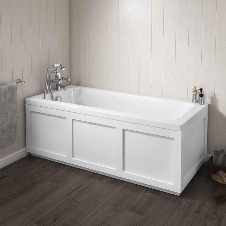 GRADE A1 - Rutland Square Single Ended Bath - 1800 x 800mm
