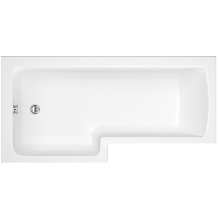 ONLY OPENED - 1500 x 850 L Shaped Shower Bath Left Hand