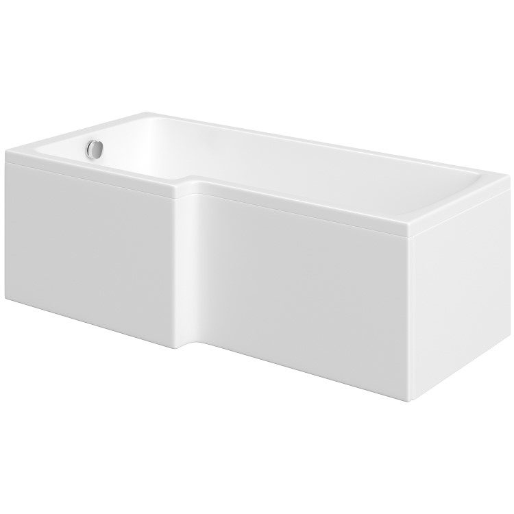 ONLY OPENED - 1500 x 850 L Shaped Shower Bath Left Hand