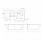 ONLY OPENED - 1500 x 850 L Shaped Shower Bath Left Hand
