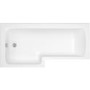 ONLY OPENED - 1500 x 850 L Shaped Shower Bath Left Hand
