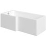 ONLY OPENED - 1500 x 850 L Shaped Shower Bath Left Hand