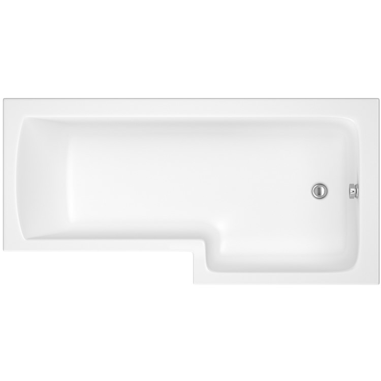 ALMOST PERFECT - Lomax Right Hand L Shape Shower Bath - 1500 x 850mm