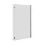 GRADE A1 - Maia L Shape 1450mm 6mm Chrome Bath Screen