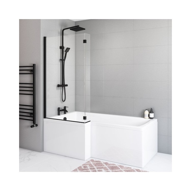 ALMOST PERFECT - 1700mm L Shaped Acrylic Bath Front Panel - Lomax
