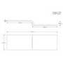 ONLY OPENED - L Shape Shower Bath Left Hand with Front Panel & Black Bath Screen with Towel Rail 1700 x 850mm - Lomax