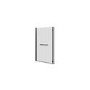 ONLY OPENED - L Shape Shower Bath Left Hand with Front Panel & Black Bath Screen with Towel Rail 1700 x 850mm - Lomax