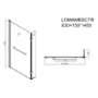 ONLY OPENED - L Shape Shower Bath Left Hand with Front Panel & Black Bath Screen with Towel Rail 1700 x 850mm - Lomax
