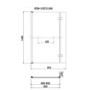 ONLY OPENED - L Shape Shower Bath Left Hand with Front Panel & Black Bath Screen with Towel Rail 1700 x 850mm - Lomax