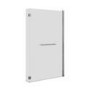 GRADE A1 - Pluto L Shape Chrome Bath Screen with Towel Rail 1450mm
