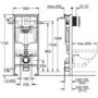 Wall Hung Smart Bidet Japanese Toilet & Grohe Frame Cistern and Chrome Flush Plate - Purificare