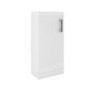 ALMOST PERFECT - 400mm White Cloakroom Freestanding Vanity Unit with Basin and Chrome Handle - Ashford
