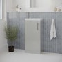 400mm Grey Freestanding Cloakroom Vanity Unit with Basin and Chrome Handle - Ashford
