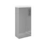 400mm Grey Freestanding Cloakroom Vanity Unit with Basin and Chrome Handle - Ashford
