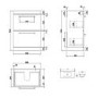 Grade A1 - 600mm White Freestanding Vanity Unit with Basin and Chrome Handles - Ashford