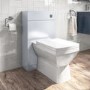 500mm White Back to Wall Toilet Unit with Cistern and Chrome Fittings - Ashford