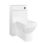 500mm White Back to Wall Toilet Unit with Cistern and Chrome Fittings - Ashford