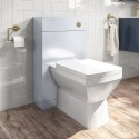 BUN/BeBa_24934/89785 500mm White Back to Wall Toilet Unit with Cistern and Brass Fittings - Ashford