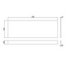 GRADE A1 - 1700mm White Gloss Bath Front Panel - Ashford