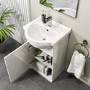 455mm White Freestanding Cloakroom Vanity Unit with Basin - Classic