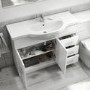 Grade A1 - 1075mm White Freestanding Vanity Unit with Basin - Classic