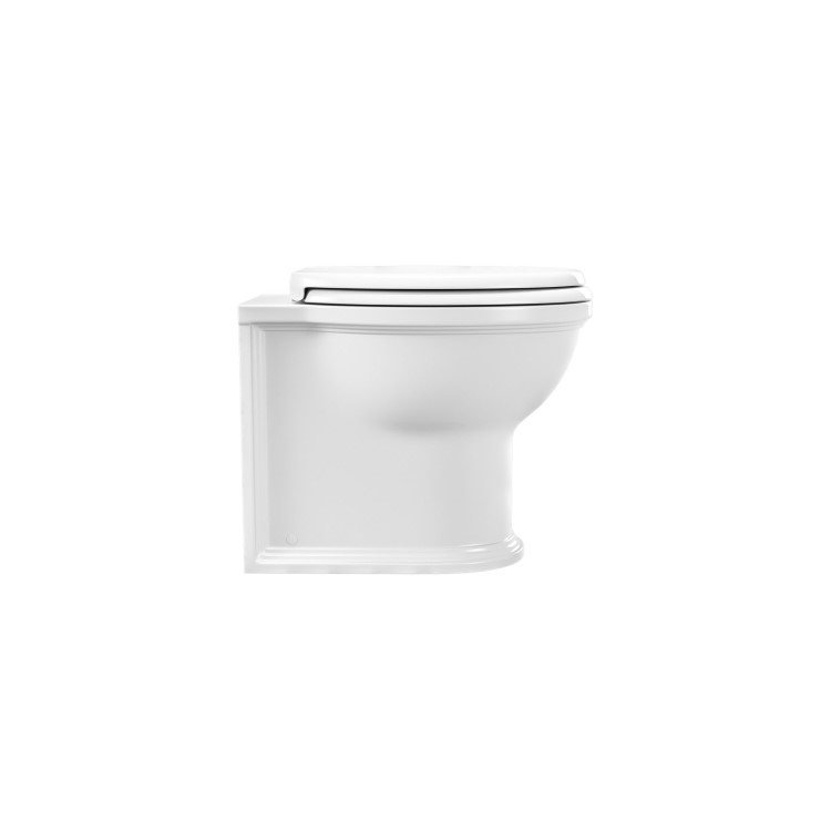 1100mm White Toilet and Sink Unit with Traditional Toilet - Baxenden
