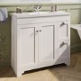 ONLY OPENED - Baxenden 900mm Matt White Floorstanding Vanity Unit