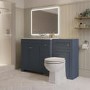 1400mm Blue Toilet and Sink Unit with Traditional Toilet - Baxenden