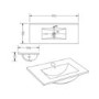 ALMOST PERFECT - 900mm Grey Freestanding Vanity Unit with Basin - Baxenden