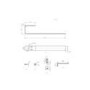 ONLY OPENED - White Vertical Single Panel Radiator with Towel Bar 1600 x 360mm - Margo