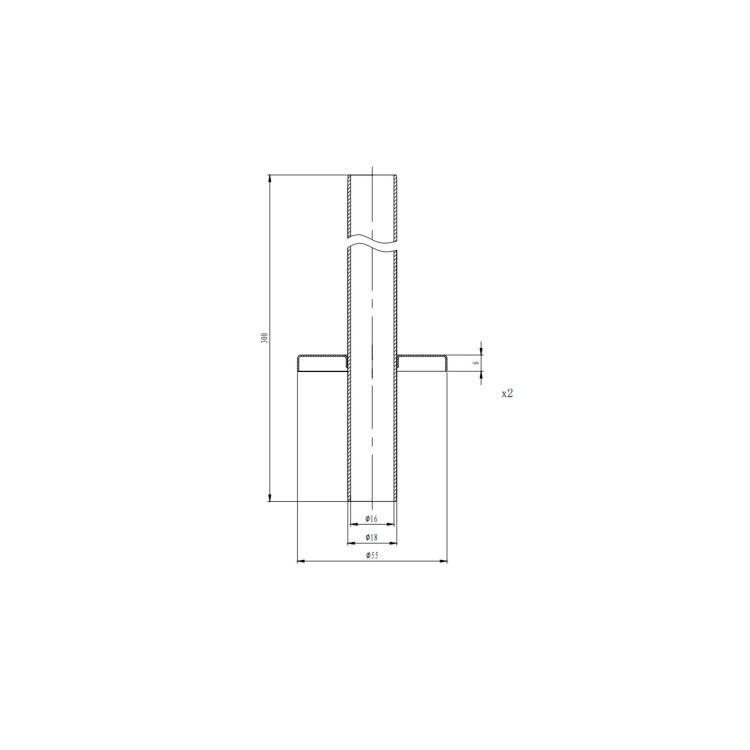 Chrome Towel Radiator 600 x 400mm with Pipe Kit and Straight Valves - Sahara